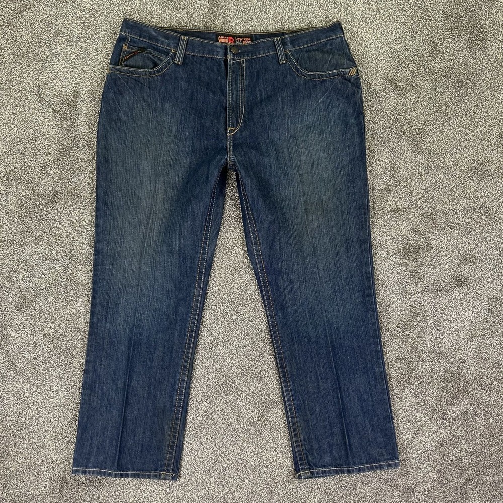 Ariat Work‎ M4 Low Rise Boot Cut FR Flame Fire Resistance Jeans Mens 42x30 Denim
